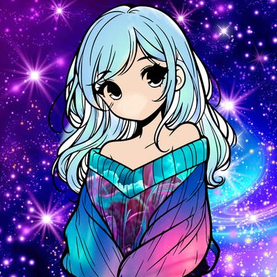 shy pretty girl wearing a sweater that is falling off one shoulder portrait