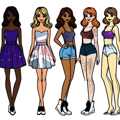 full body detailed woman