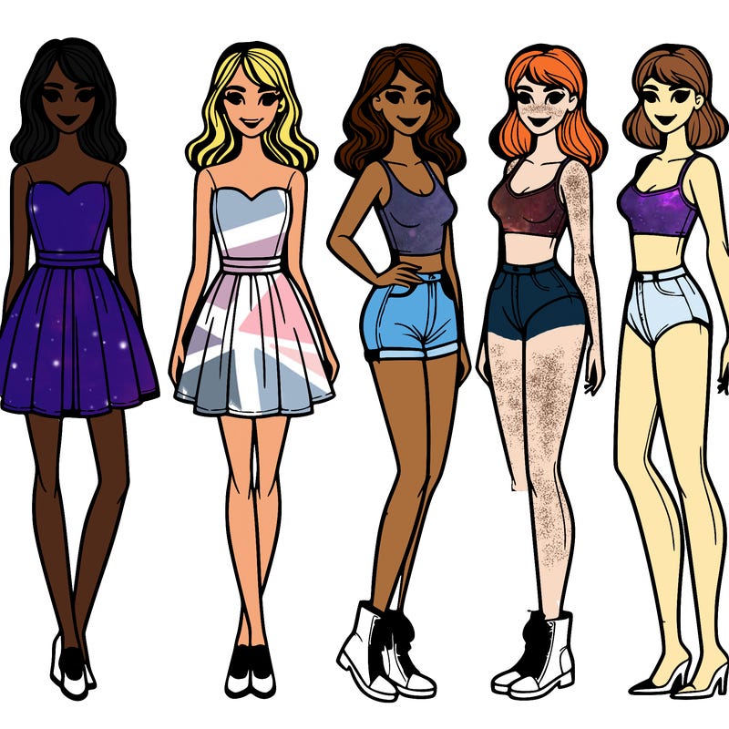 full body detailed woman