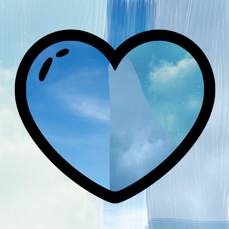 a blank heart