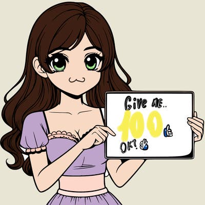 realistic pretty girl holding blank sign