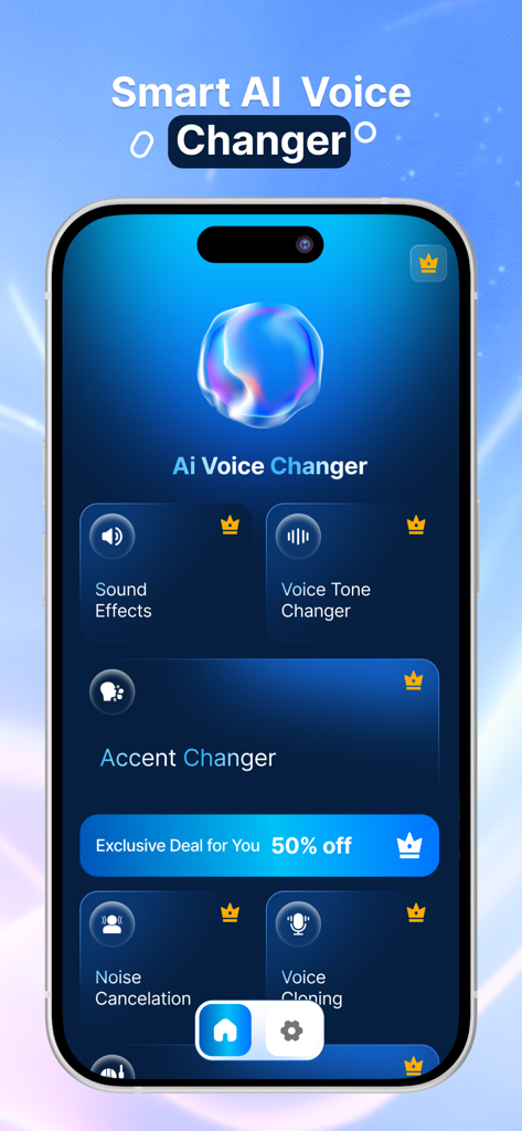 Play ht: Voice Generator - Interface do Play ht Voice Generator mostrando ferramentas de IA como trocador de sotaque e clonagem de voz