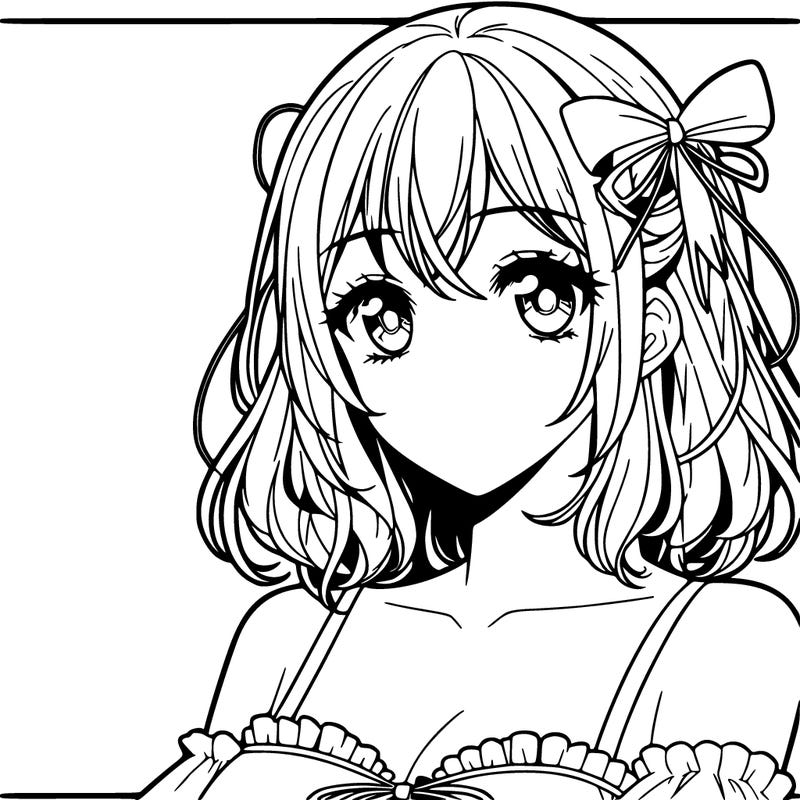 manga character female pretty