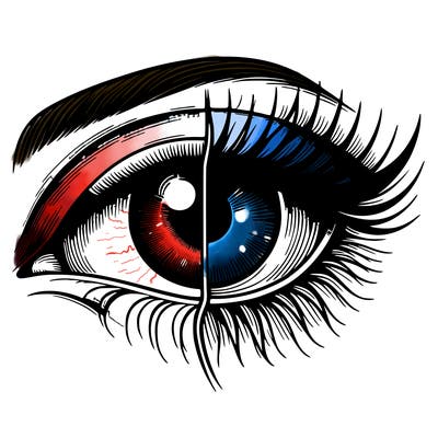 realistic eye split