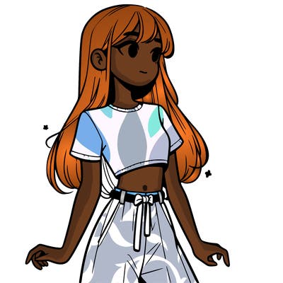 girl in a cute crop top