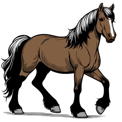 realistic horse