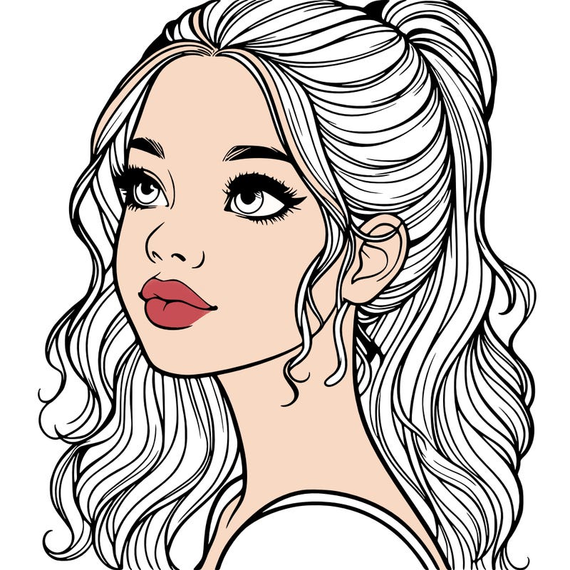 beautiful realistic girl