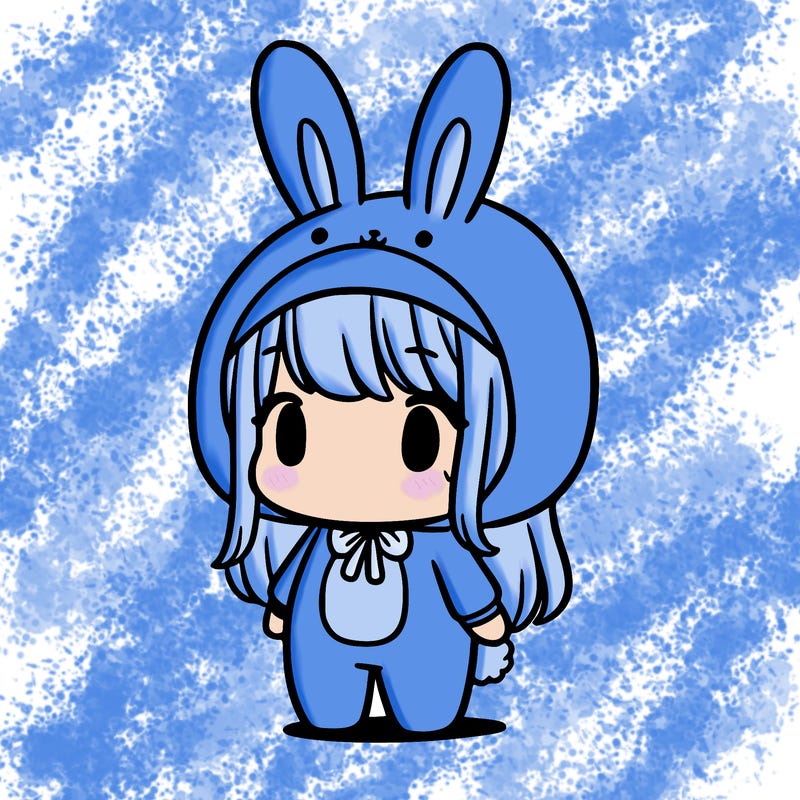 a girl in a bunny costume