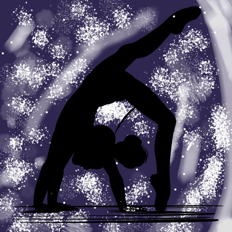 girl doing gymnastics