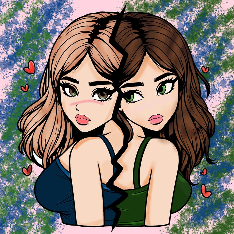 realistic girl split