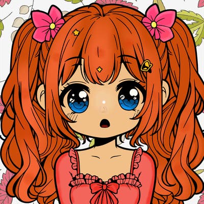 cute sweet anime girl