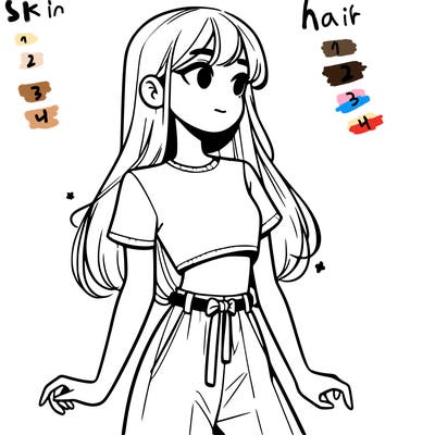 girl in a cute crop top