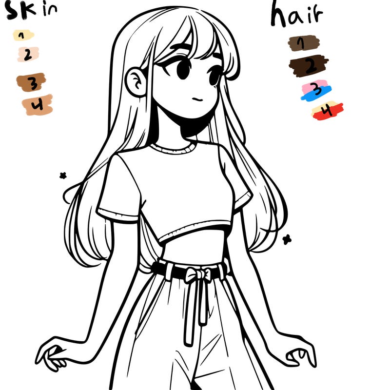 girl in a cute crop top