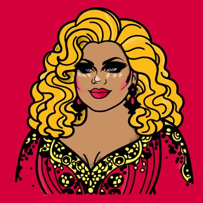 realistic plus size drag queen