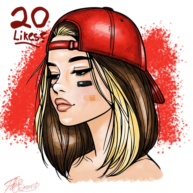 realistic  girl with a backwards hat