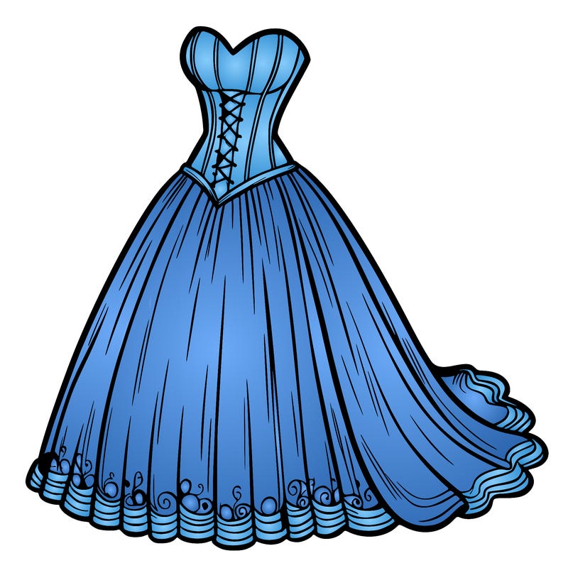 wedding dress-corset and a long and flowy skirt