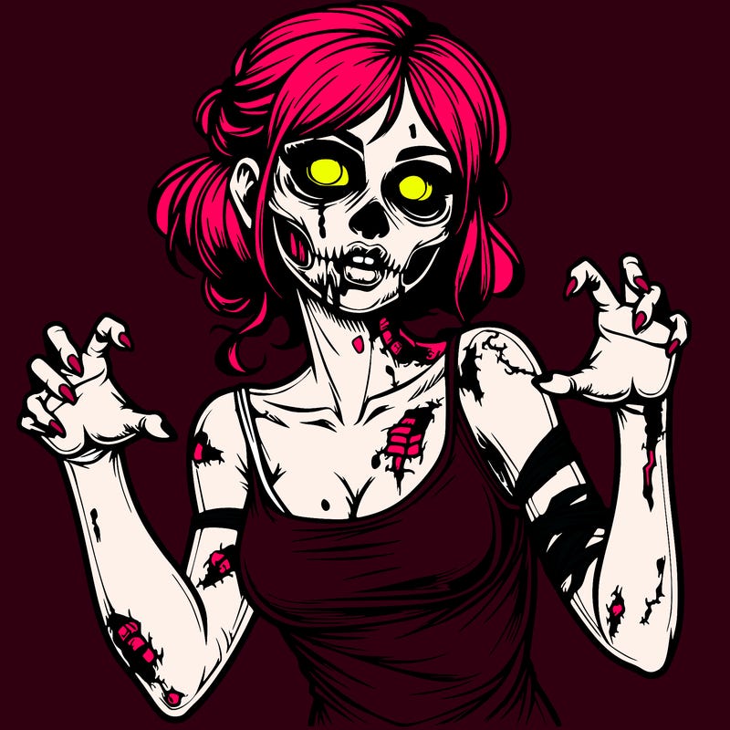 realistic zombie girl