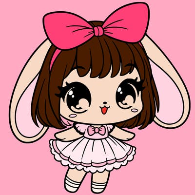 cute bunny girl