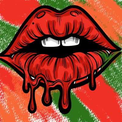 lips that look realistic and drip