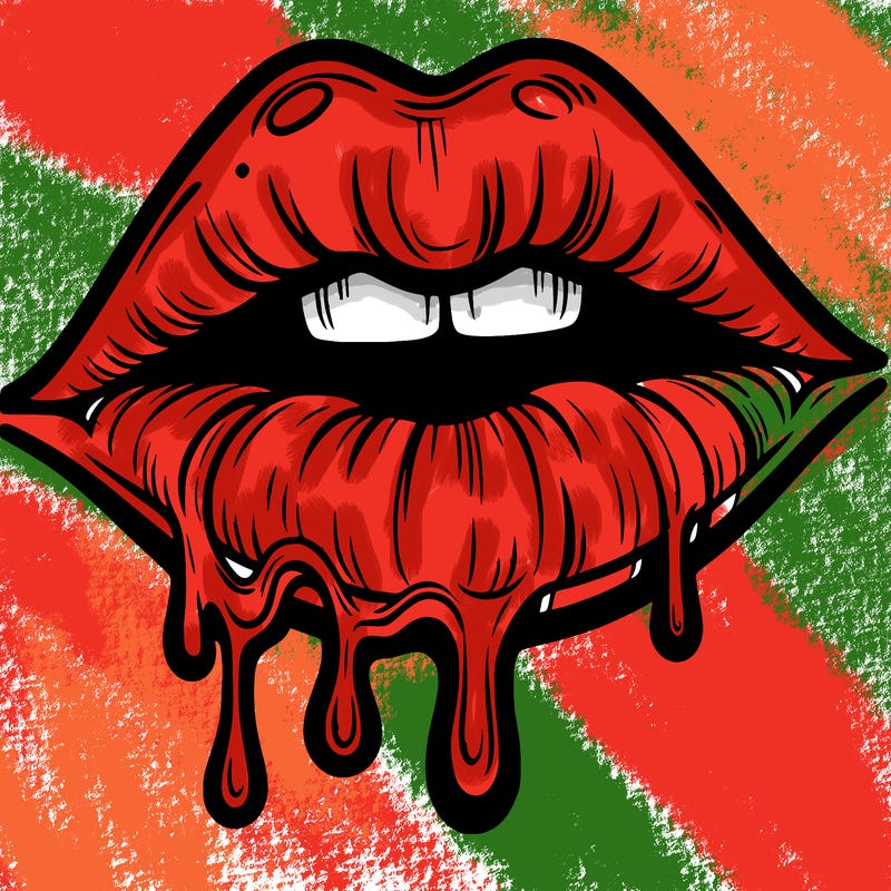 lips that look realistic and drip