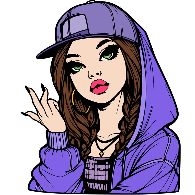 realistic hip hop girl