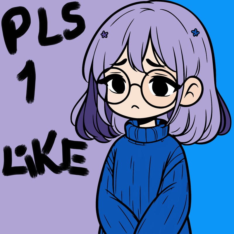 sad girl with glasses in a sweater