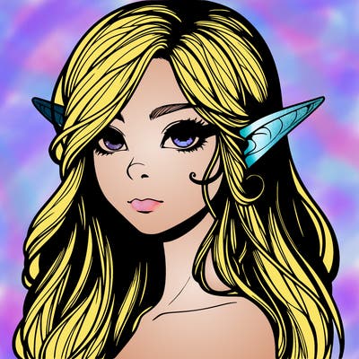 elf girl realistic dark fantasy