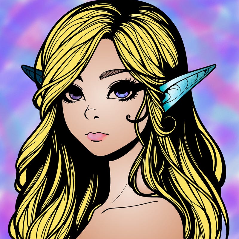 elf girl realistic dark fantasy