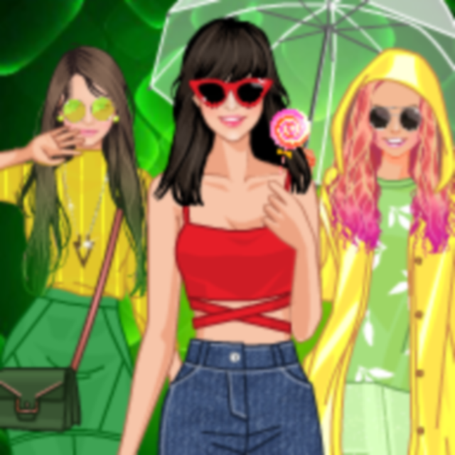 green emerald velvet dress Summer Fashion Dress Up Games main image 0