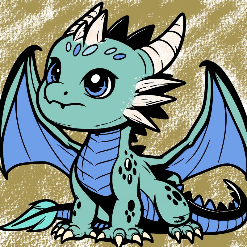 fierce baby night dragon
