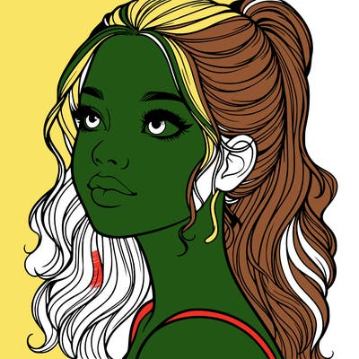 beautiful realistic girl