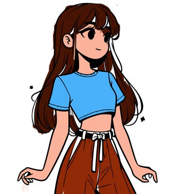 girl in a cute crop top