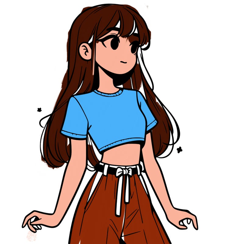 girl in a cute crop top