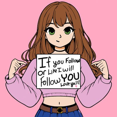 girl holding a blank sign in a long sleeve crop top
