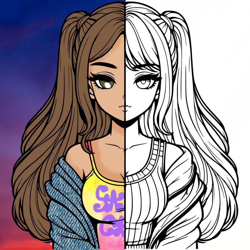 realistic girl split