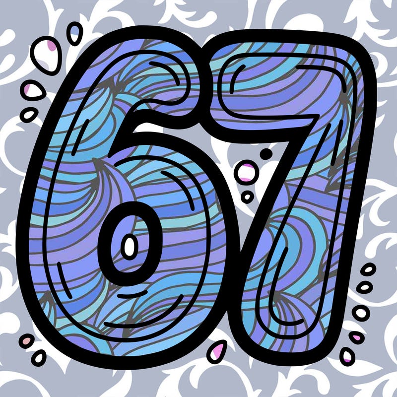 the number 67