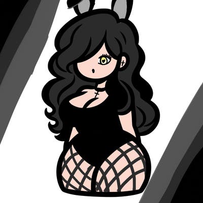 curvy woman with hair