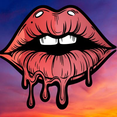 lips that look realistic and drip