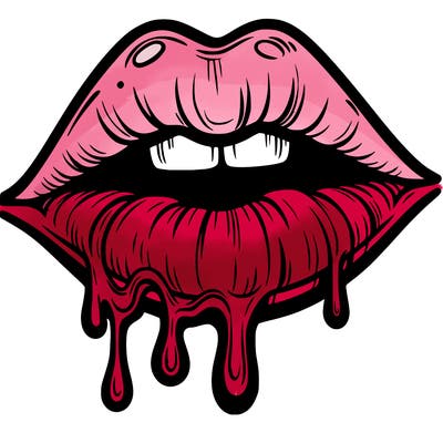 lips that look realistic and drip