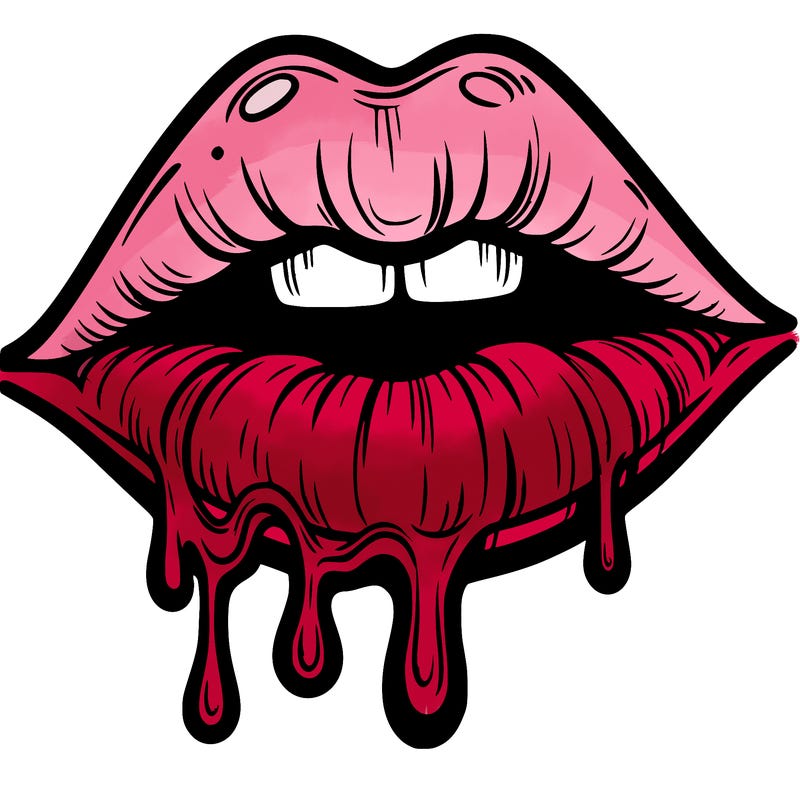 lips that look realistic and drip