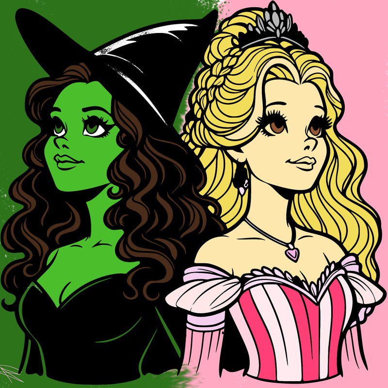 'elphaba and glinda (realistic)