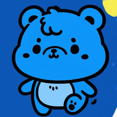 a simple cute little bear