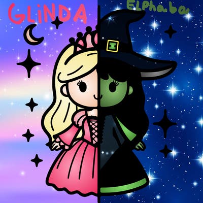 split princess and witch