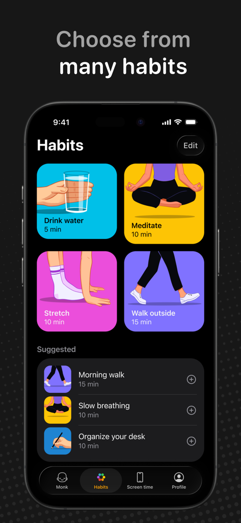 Monk AI: Digital Detox Coach - Productivity App | MWM