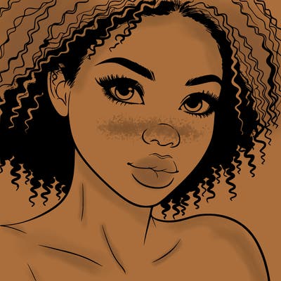 realistic black girl