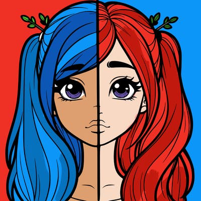 realistic girl split