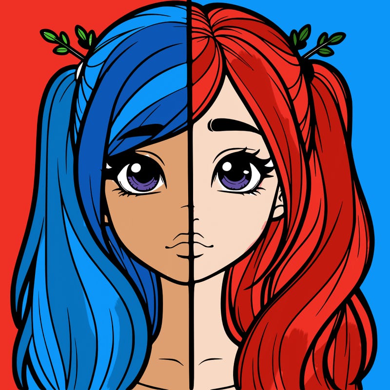 realistic girl split