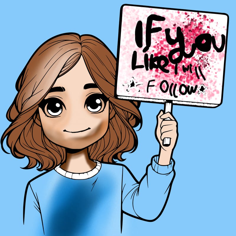 realistic girl holding up a sign