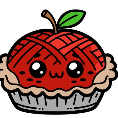 cute apple pie