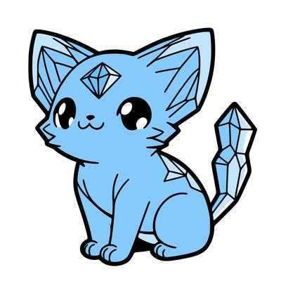 crystal kitten